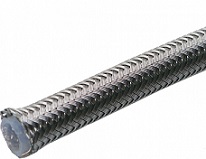 Teflonslang metallomspunnen