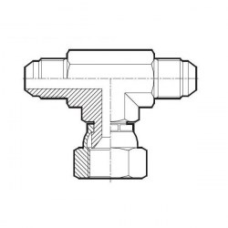T-adapter UNF JIC UF / UNF JIC IR / UNF JIC UF